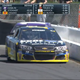 Illustration for article titled Stewart Ends Crazy Last-Lap NASCAR Battle By Putting Hamlin In The Wall